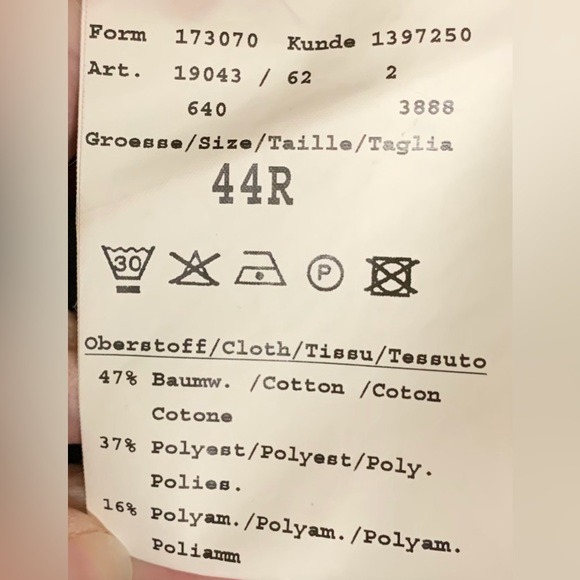 Bugatti - Red Bomber / Wind Breaker Style Jacket With Double Layer Pockets 44R - Picture 9 of 9